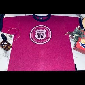 Pink Vintage t-shirt prairie mountain